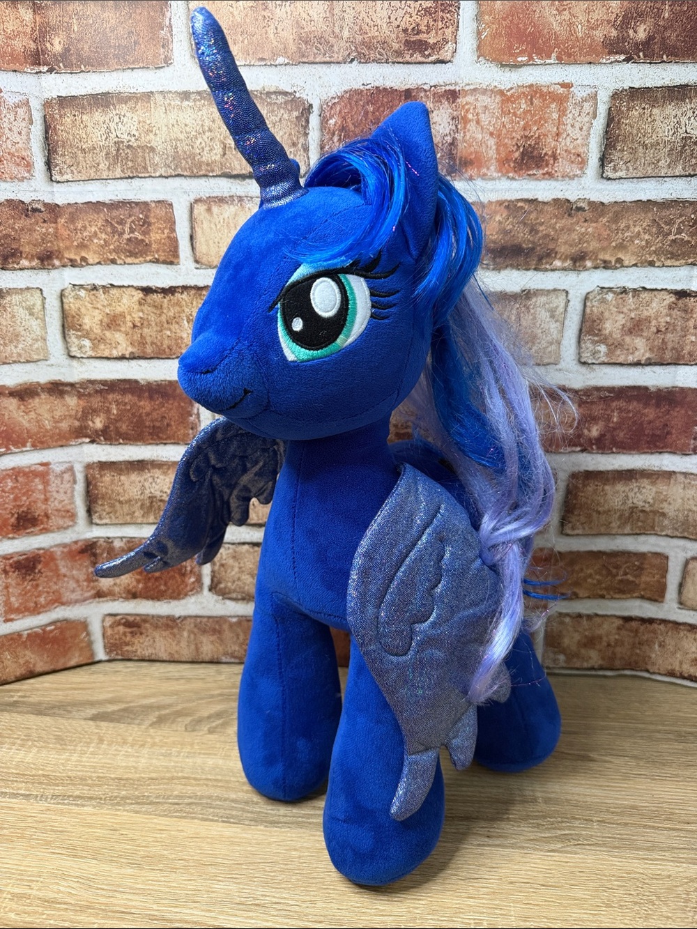 My Little Pony Princess Luna Build A Bear Plush Unicorn Purple Limited Edition